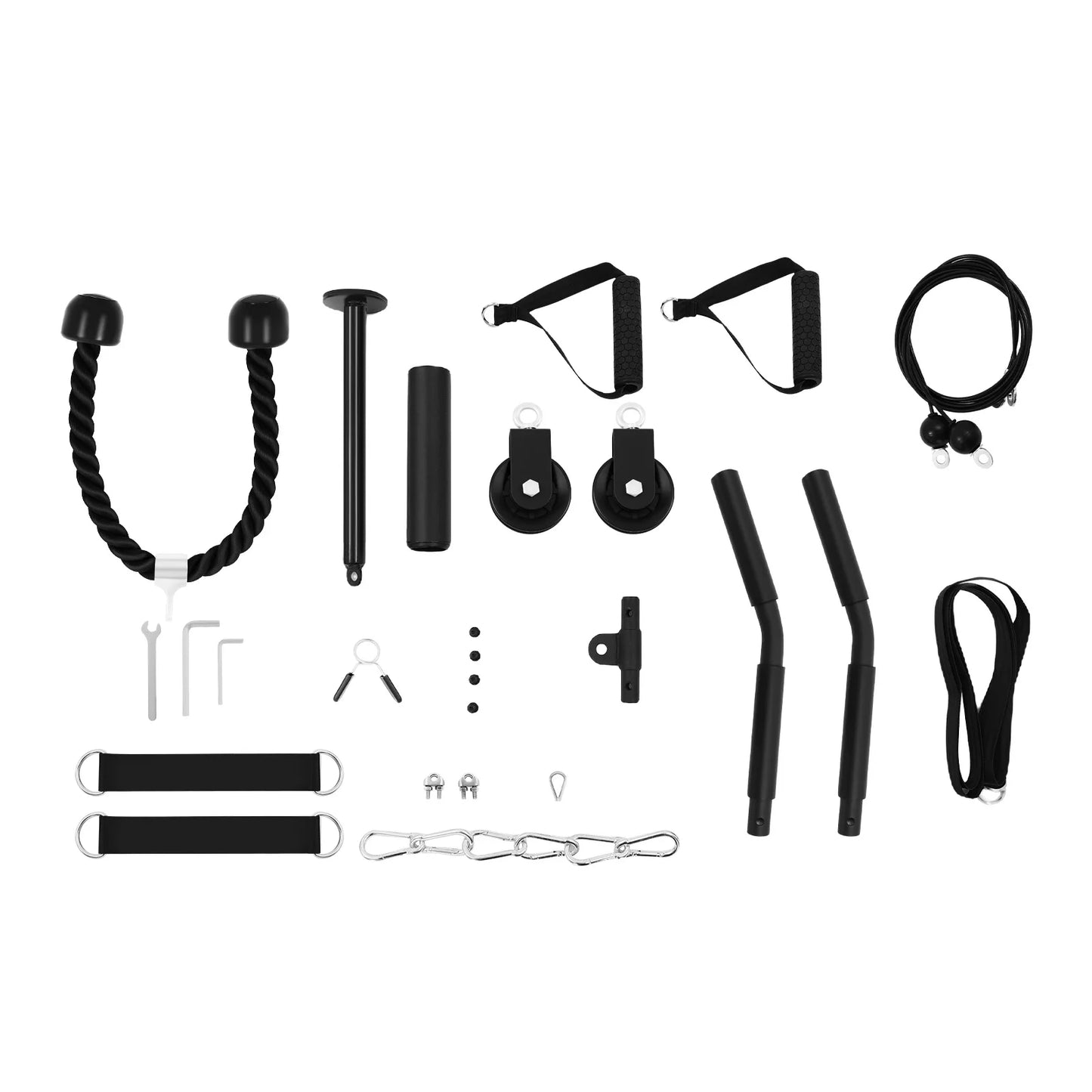 Cable Pull Fitness System For Full-Body Training And Pulley Workouts