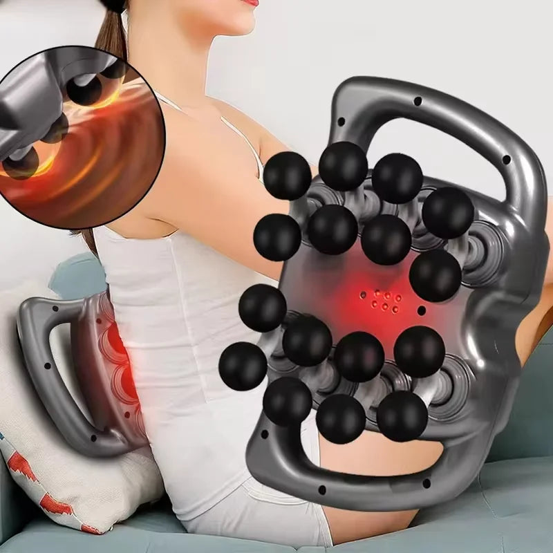 Professional Fascia Gun 16 Head Muscle Massager Deep Tissue Vibration Relief