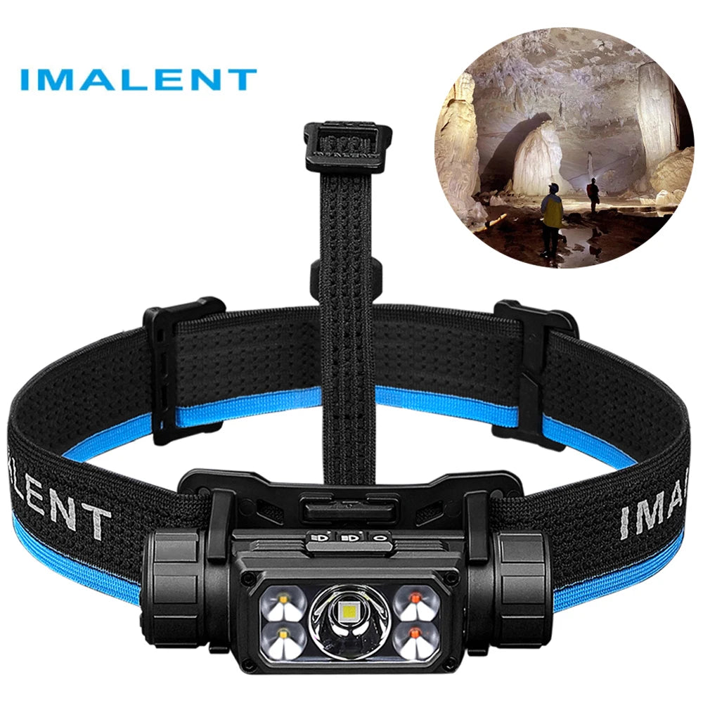 Imalent HT70 LED Headlamp 3500LM 349M Rechargeable 5000mAh Type C White Red