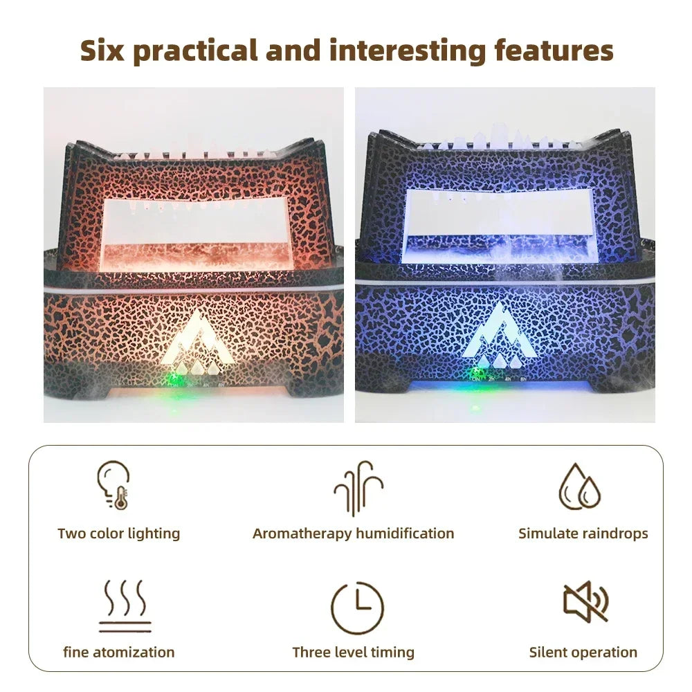 Ultra Quiet Aromatherapy Diffuser With Two Light Colors And Timer For Relaxation