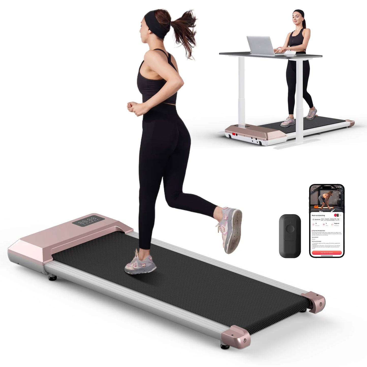 Superun 300lbs Home Treadmill 2.5HP Walking Running Fitness Machine