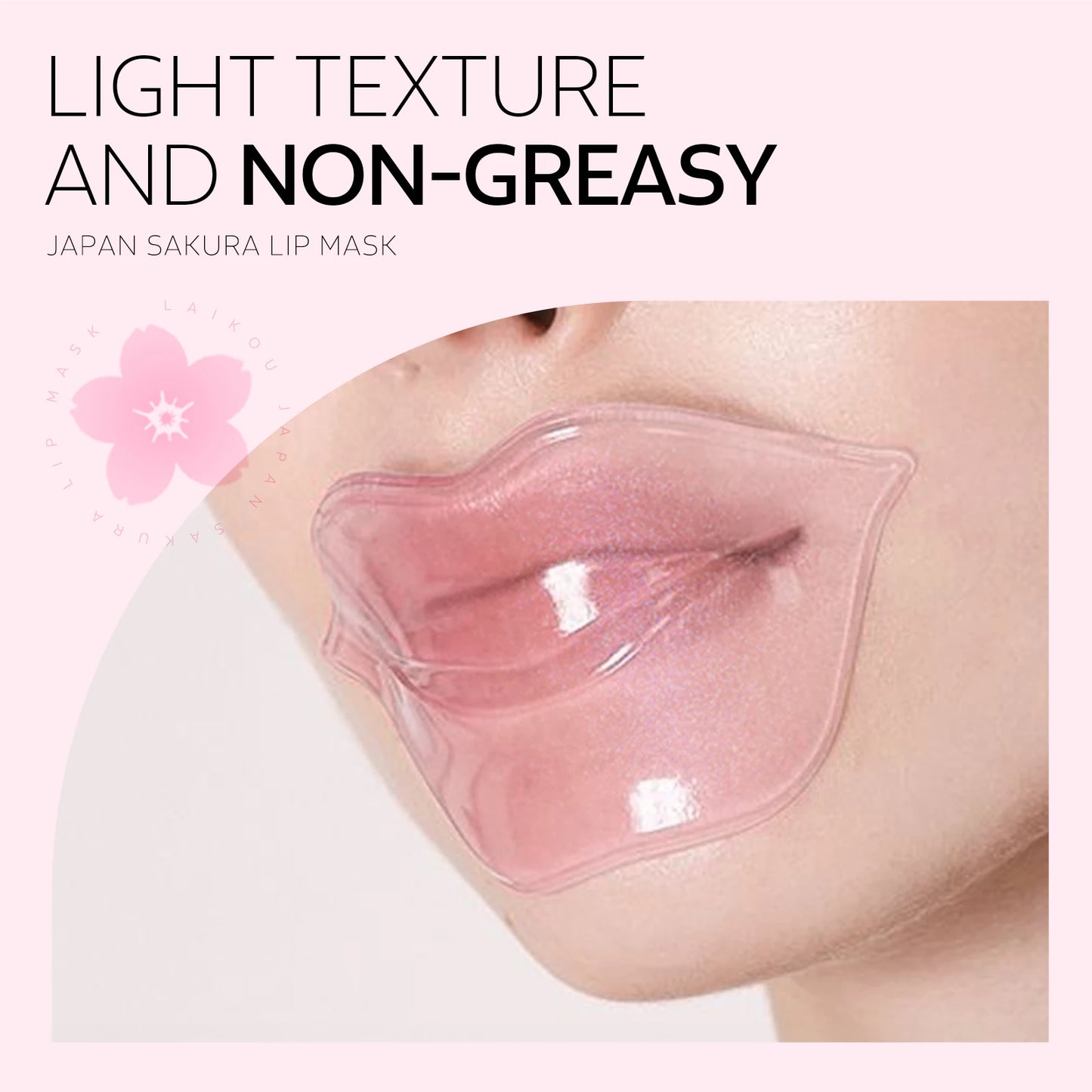 LAIKOU Sakura Skincare Set Hydrating Toner Lip Mask Mud Mask