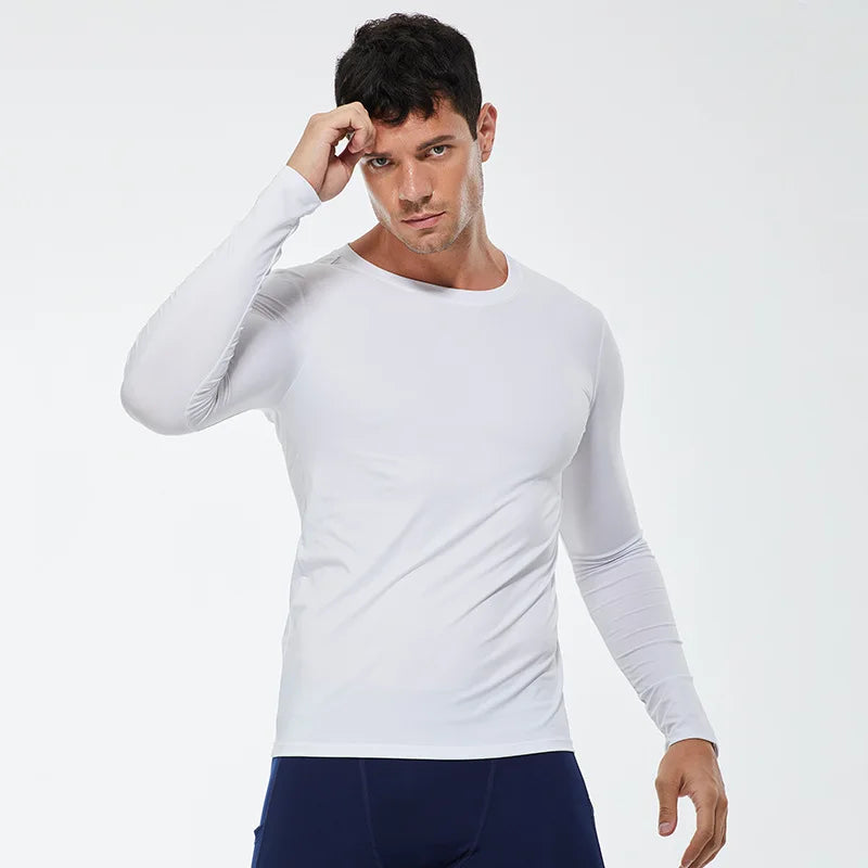 Guangdong Mens HighPerformance Compression Running T Shirt Premium QuickDry Fabric