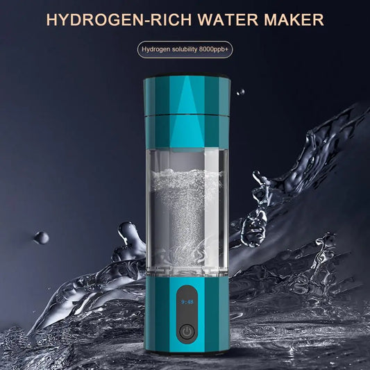 Portable Hydrogen Water Ionizer Bottle With Pem Technology For Home Travel 208ml