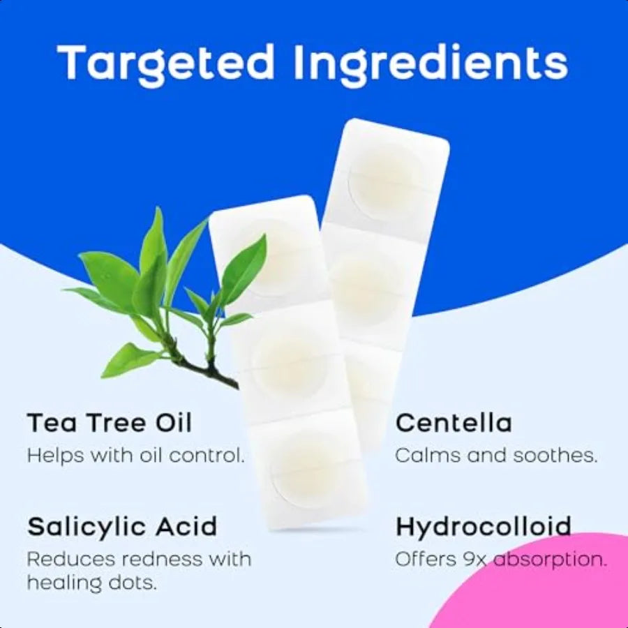 Hydrocolloid Pimple Patches For Face Invisible Acne Zits Blemish Coverage