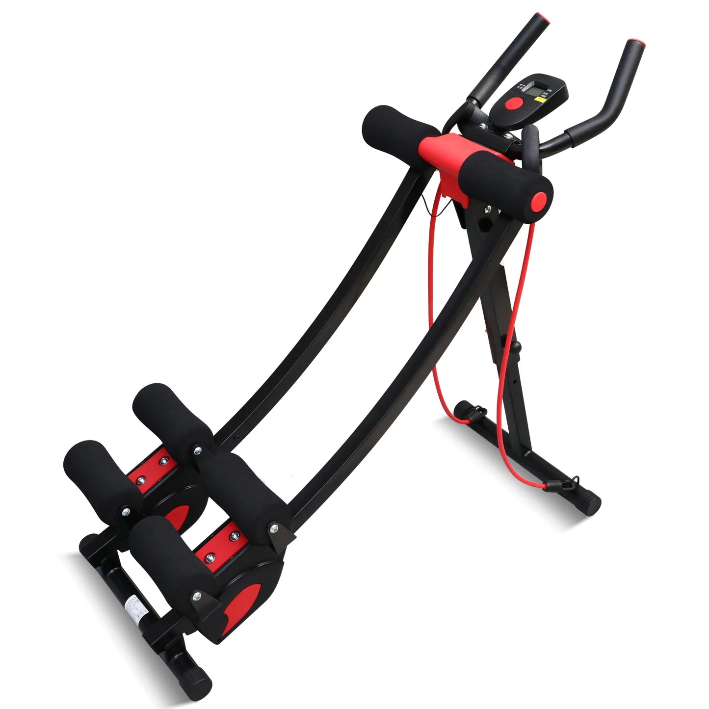 Dual Track Ab Machine Ab Cruncher With Adjustable Waist Trainer