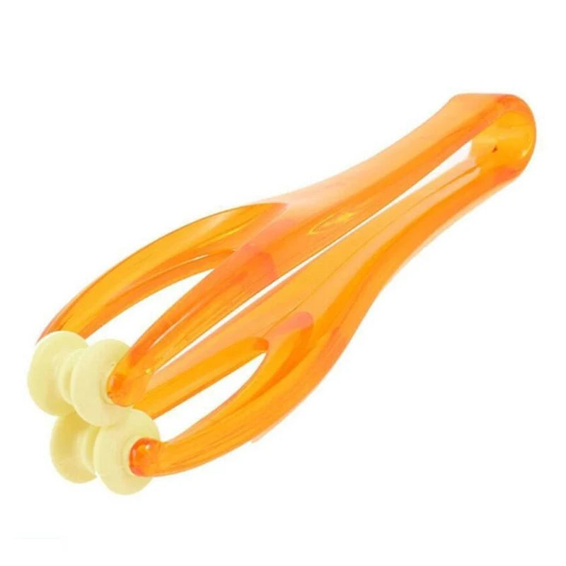 Two Roller Finger Massager With Elastic Handle For Circulation And Relaxation