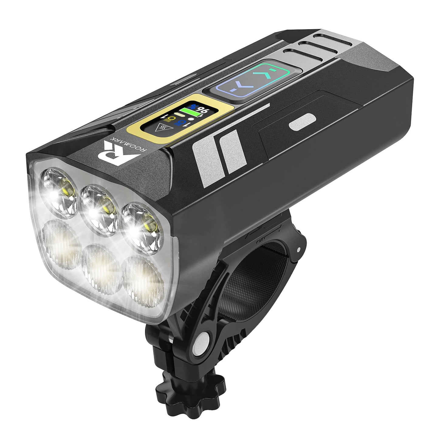 Roomark 20000mAh USB Rechargeable Bike Headlight With 360 Degree Visibility