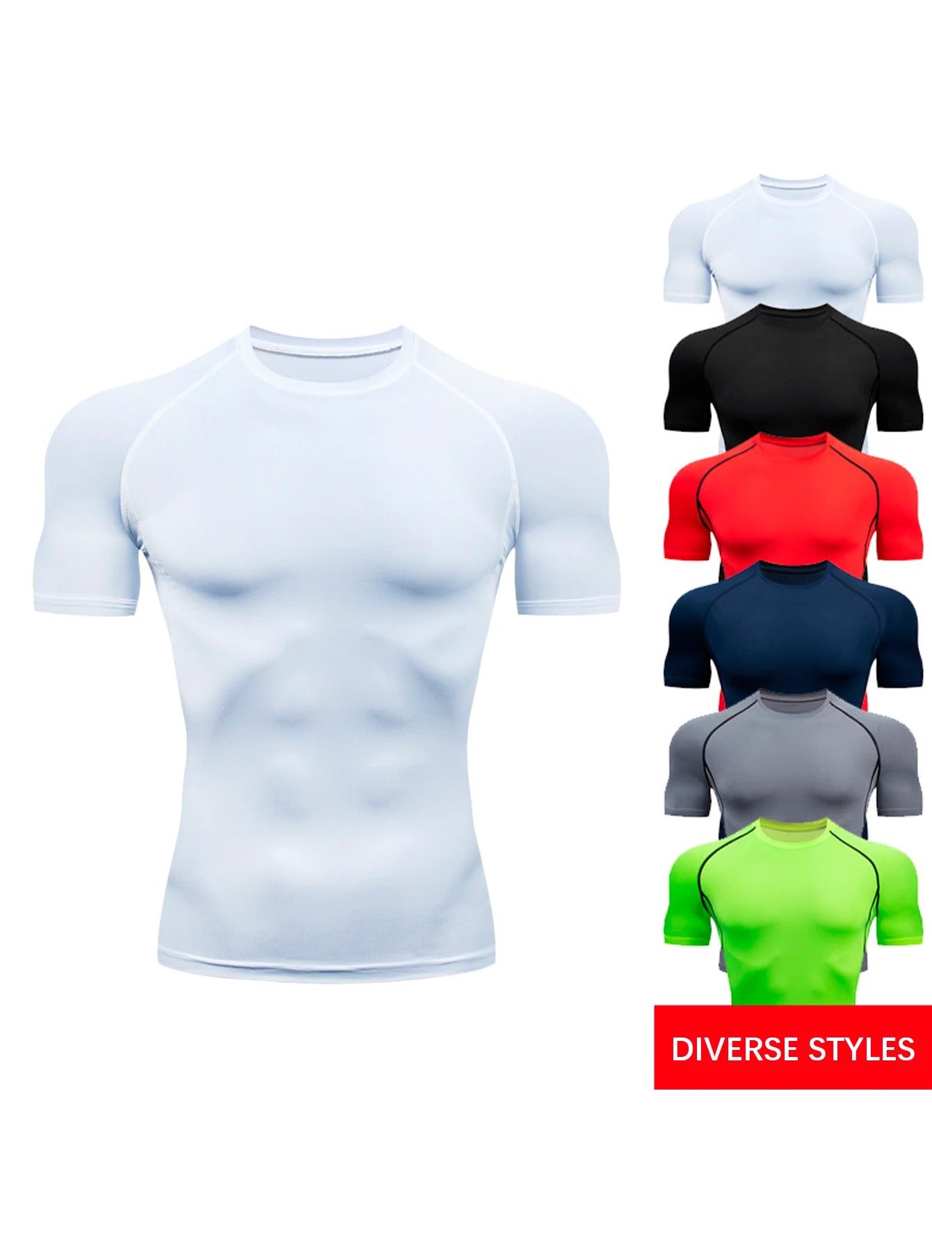 Women Summer Breathable Compression Gym Training Shirt Top Polyester Sportswear