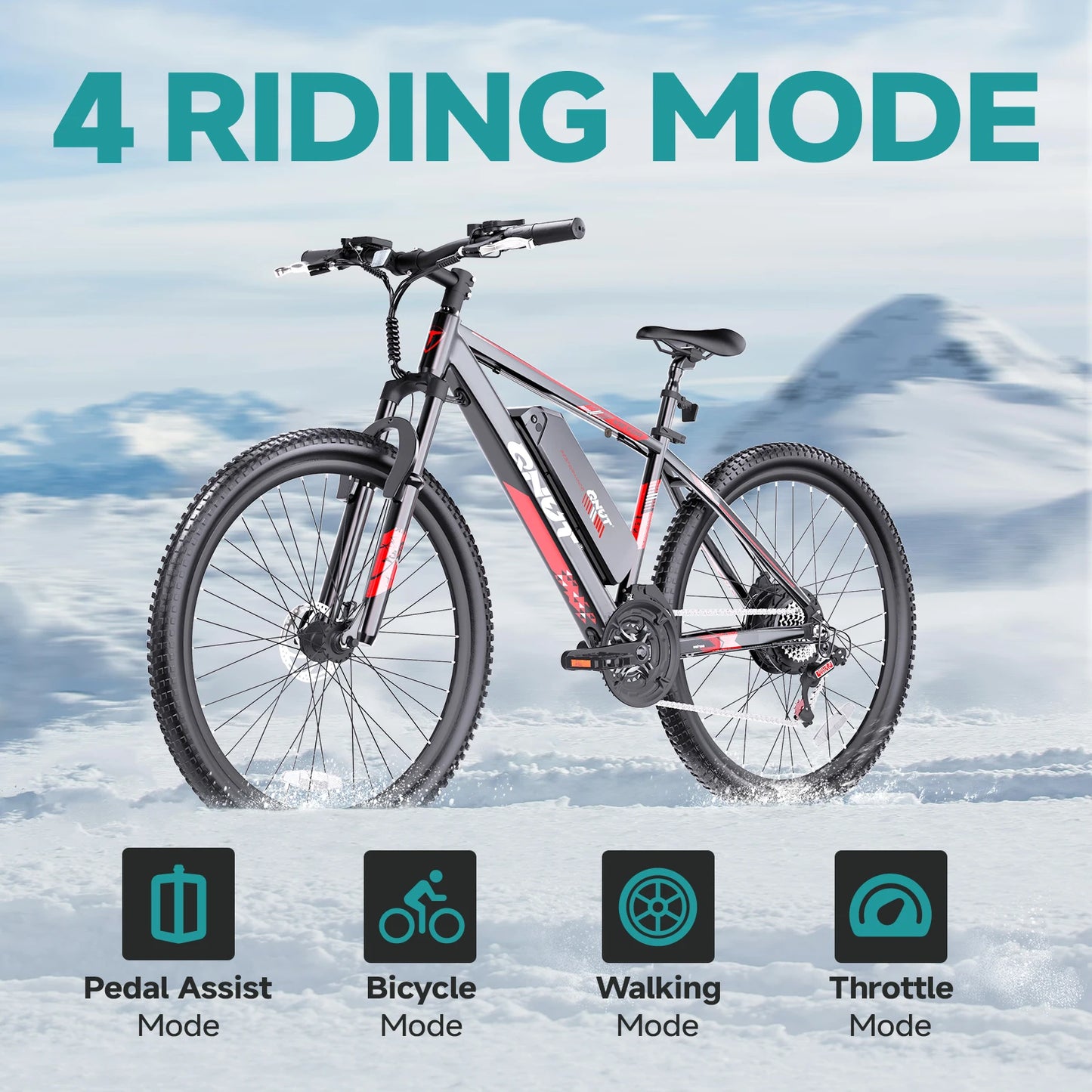 QNUT Victor3.0 Mountain Electric Bike 1000W 36V 10.4Ah 26 Inch