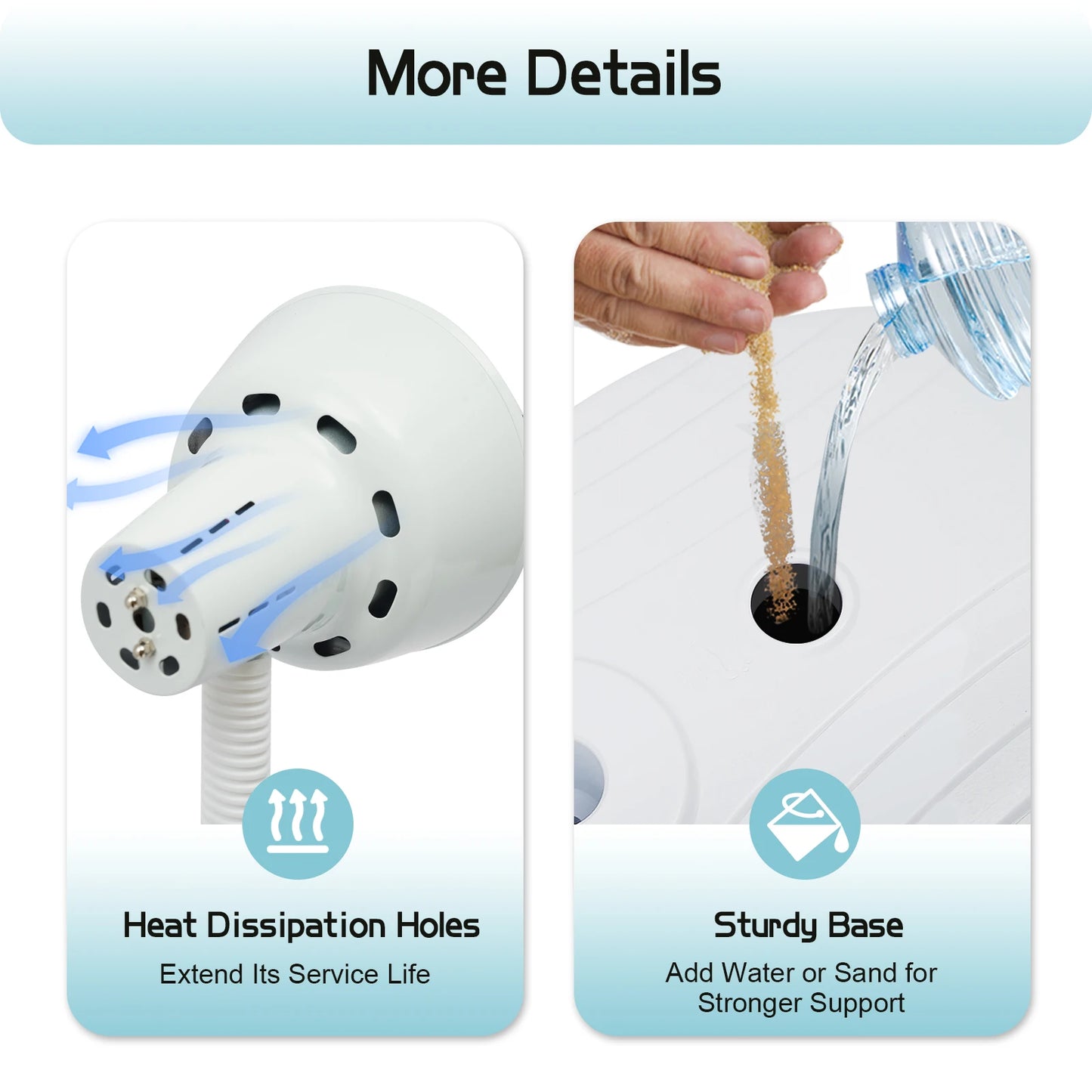 Far Infrared Light Therapy Lamp 275W Red Light Therapy Pain Relief Rotatable