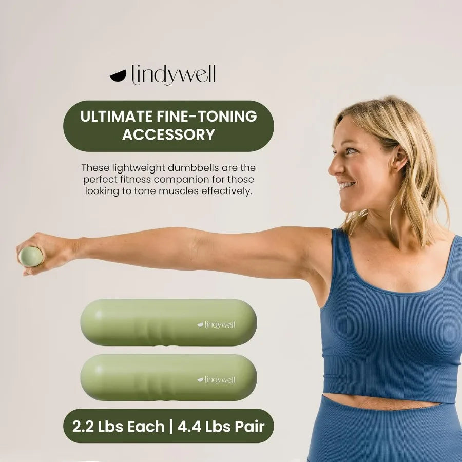 Soft Grip Hand Weights Two Piece Set For Home Workouts