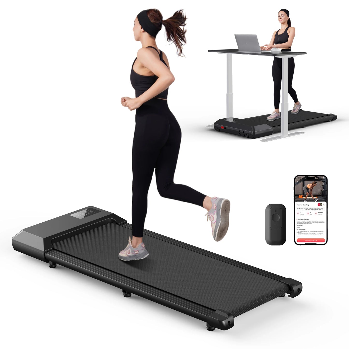 Superun 300lbs Home Treadmill 2.5HP Walking Running Fitness Machine
