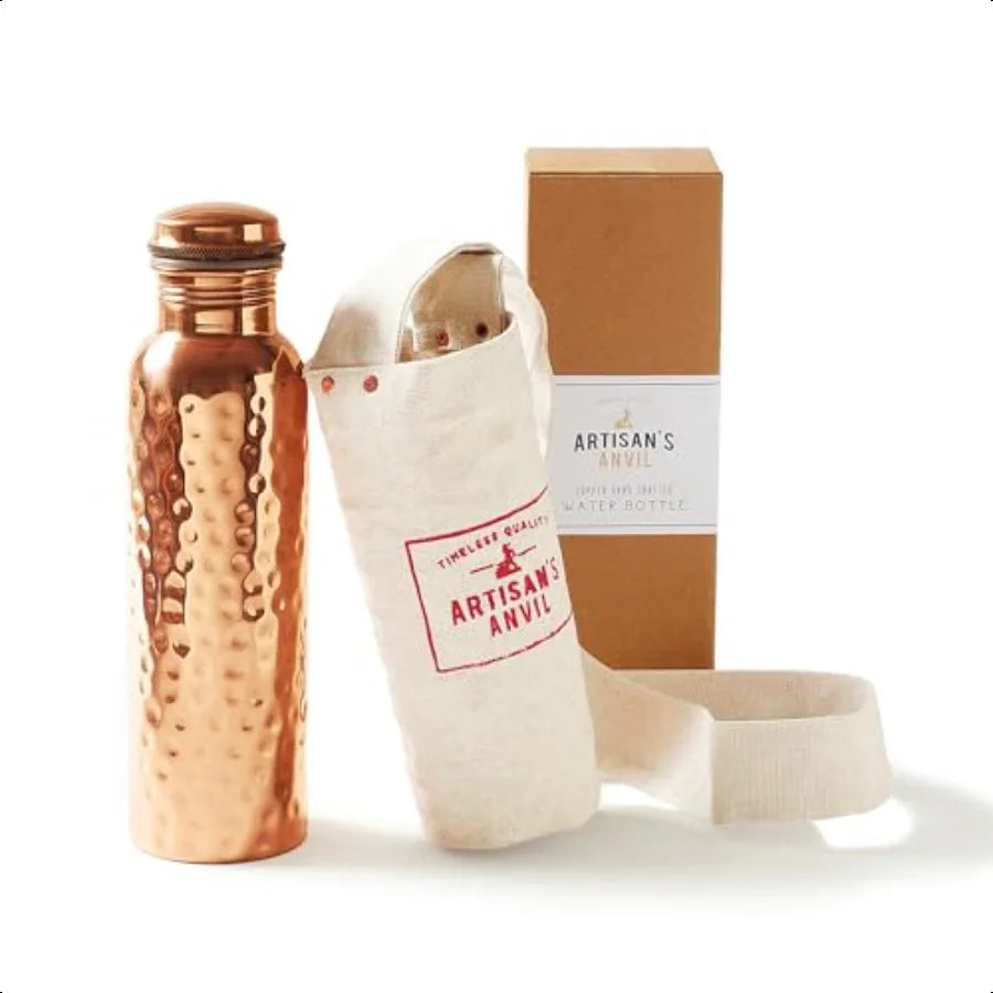 Copper Water Bottle 32oz Pure Copper Drinking Bottle For Everyday Hydration And Wellness