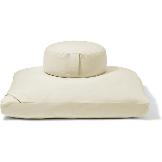 Renew Organic Meditation Cushion Set Zafu and Zabuton with Cotton Linen Hemp