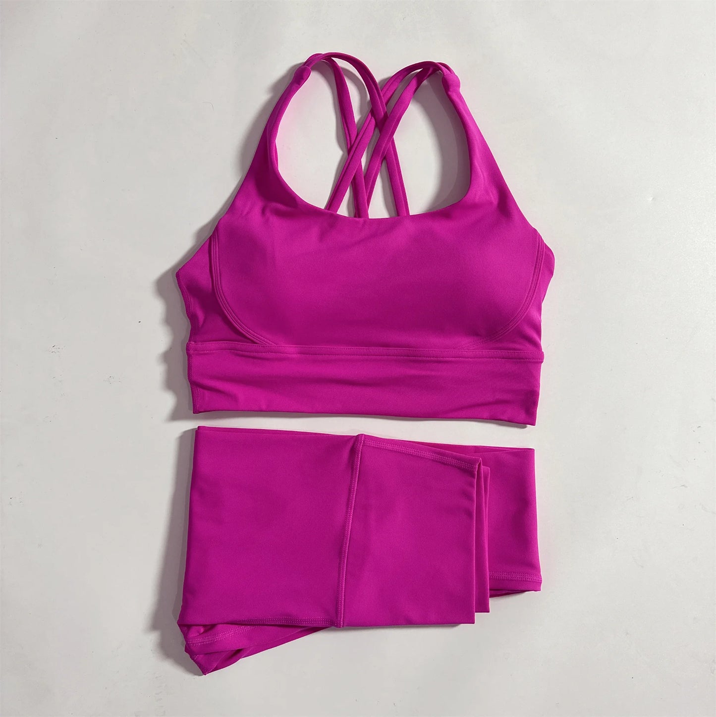 Women's 2-Piece Yoga Set With Bra And High-Waist Leggings