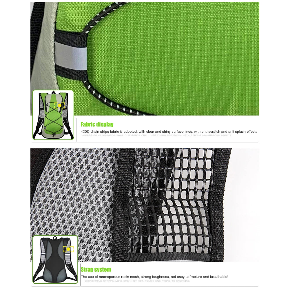 Shunmaii Unisex Reflective Outdoor Cycling Hydration Backpack