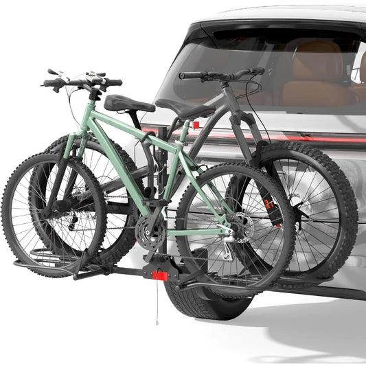 Hitch Bike Rack Wobble Free Tilting Folding Fat Tire Ebike Carrier 2 Bike 200 Lb