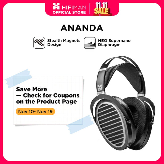 Hifiman Ananda Stealth Magnet Open-Back Planar Headphones