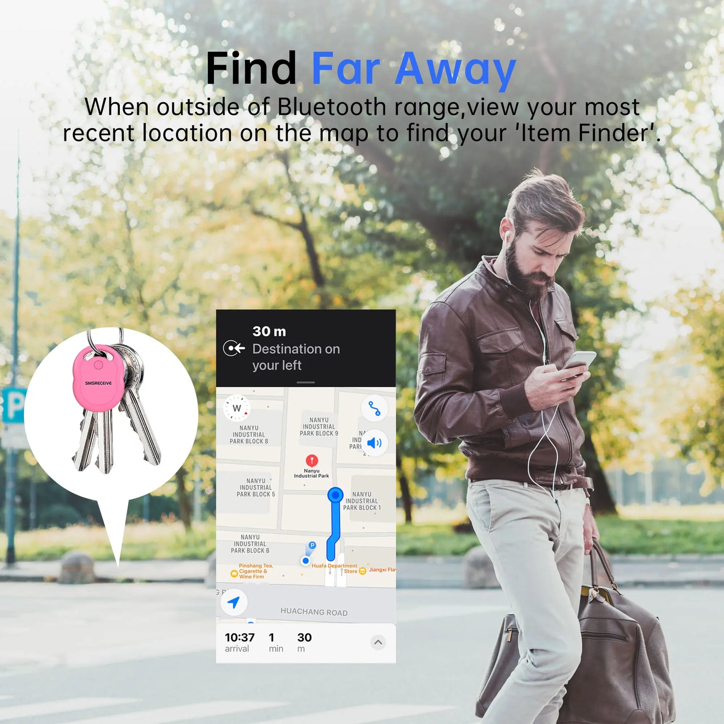 Mini GPS Tracker For Apple Find My Anti Lost Finder For Bag Key Wallet