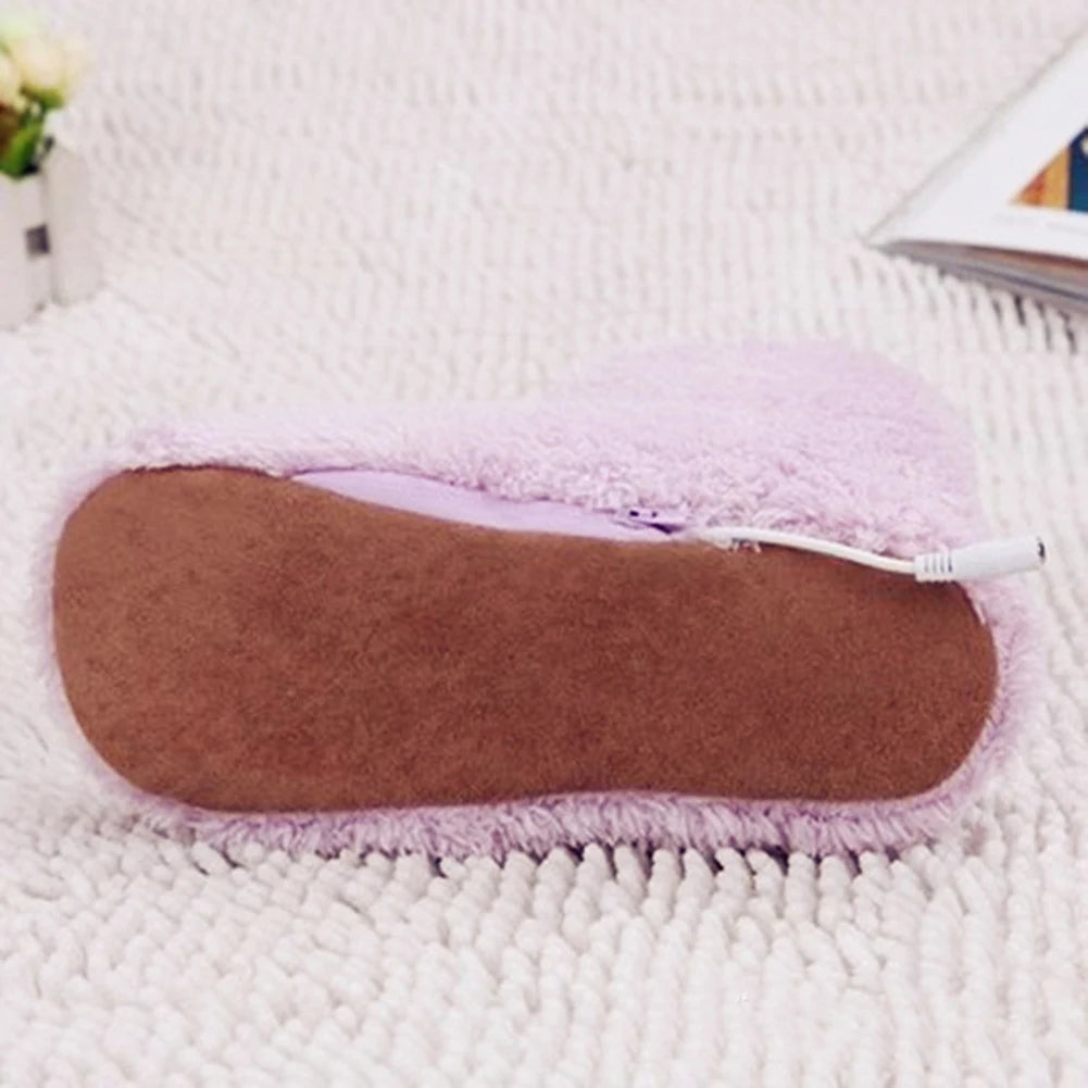 Unisex Electric Heated Slippers USB Rechargeable Foot Warmer For Cold Weather