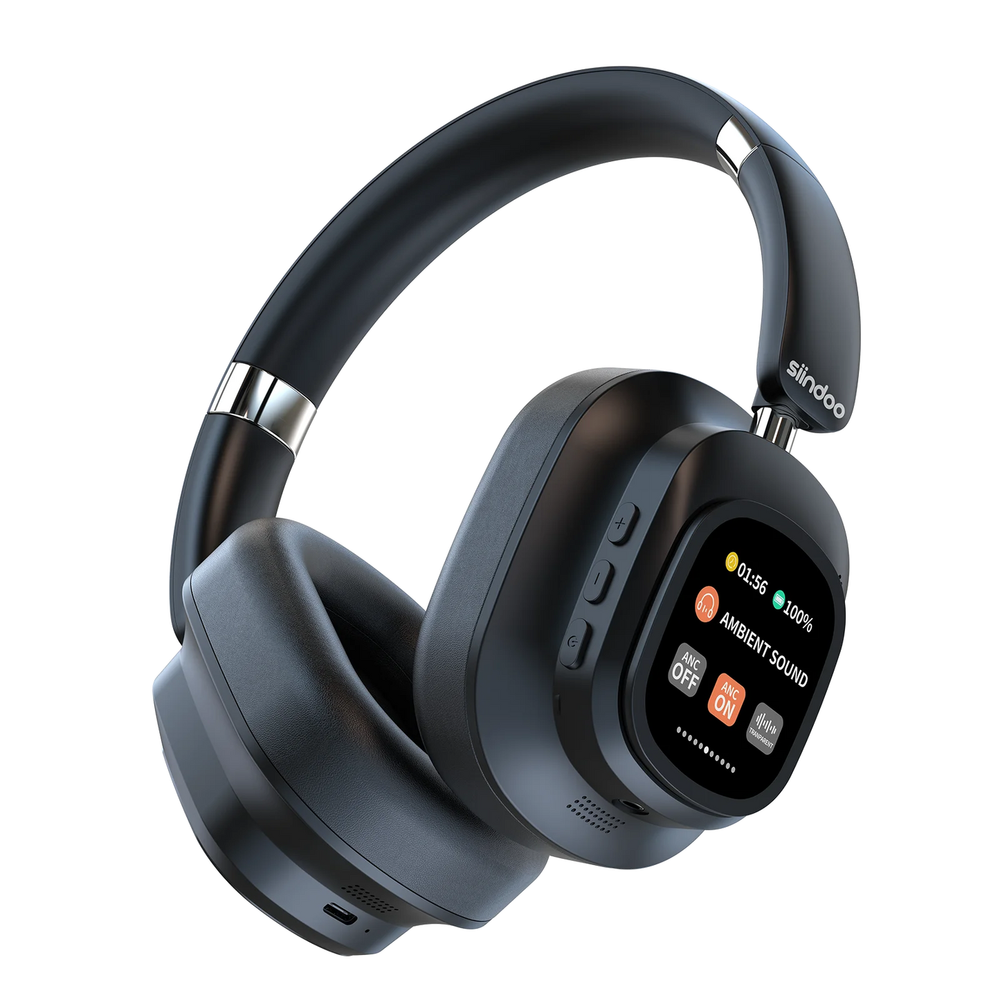 Siindoo ANC930Plus Hybrid Wireless Headphones Featuring Advanced Touch Controls App