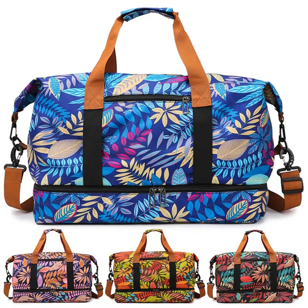 MOJOYCED Women Large Capacity Weekender Duffel Bag Weatherproof Waterproof Nylon