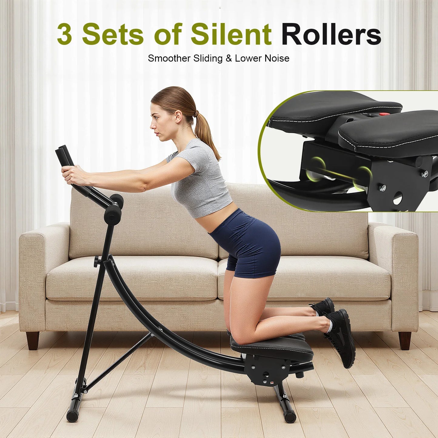 Ab Machine 330lbs Capacity With 3 Level Adjustable LED Display