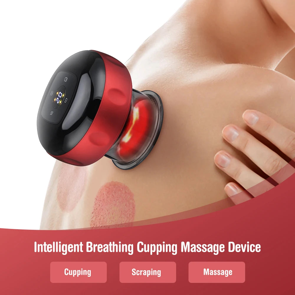 PastSky Electric Heating Vacuum Cupping Massage Device for Health