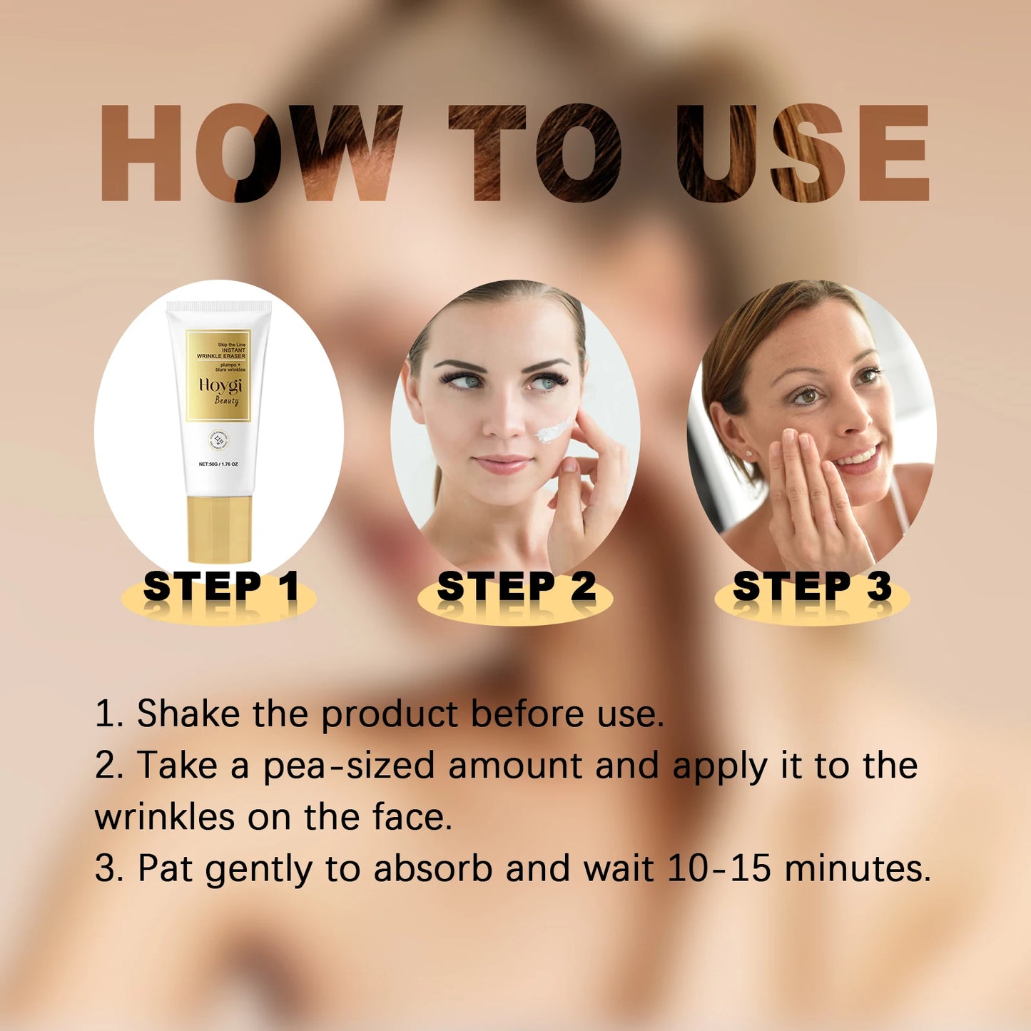 Hoygi Retinol Cream With Hyaluronic Acid For Forehead Lines And Pores Tightening