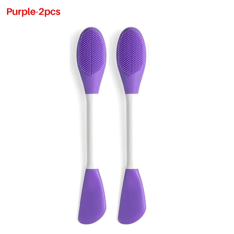 HMQ Beauty Professional-Grade Silicone Facial Masking Applicator And Dual-Head Spatula