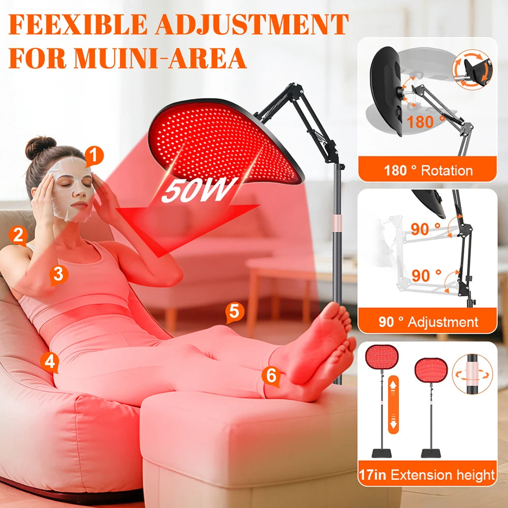 Astarexin Infrared Red Light Therapy Panel 660nm 850nm For Face
