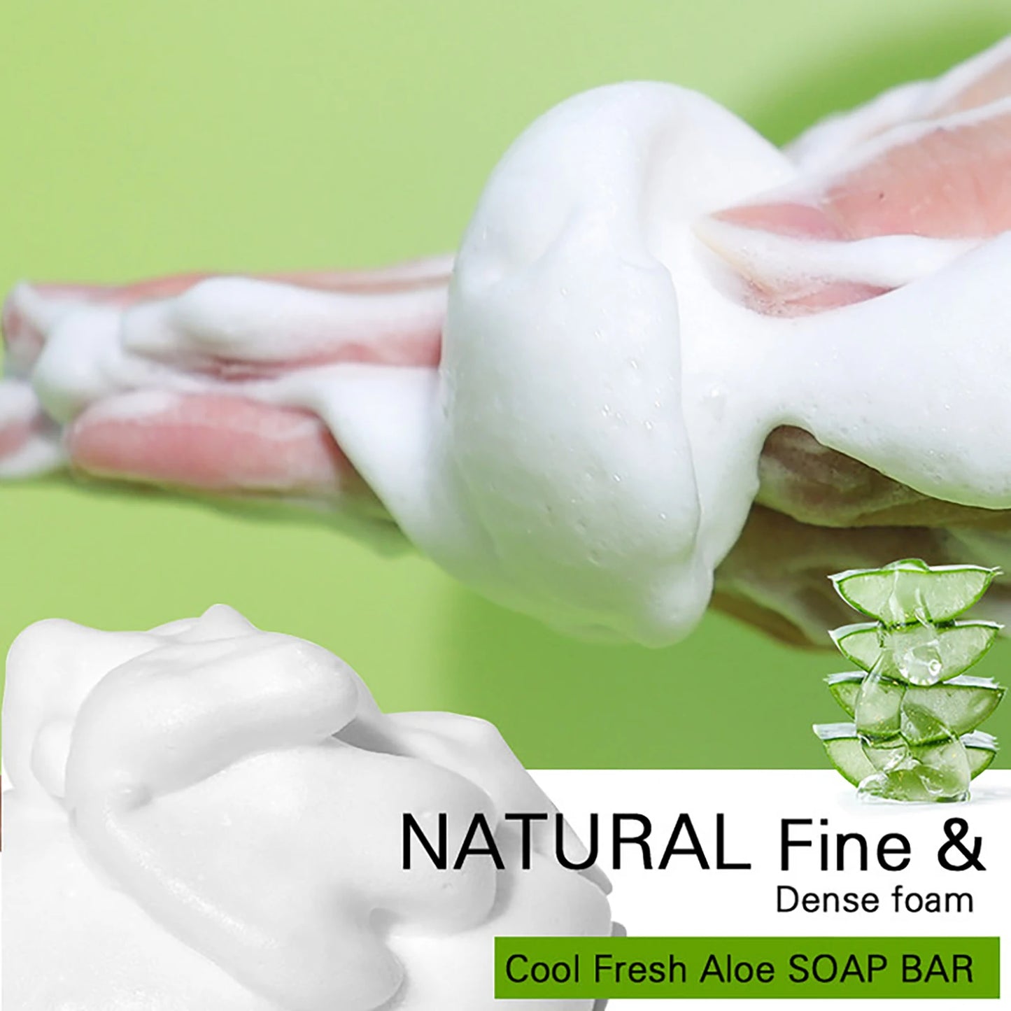 AILKE Aloe Vera Whitening Soap For Clear Skin AcneReduction RadianceEnhancementPro
