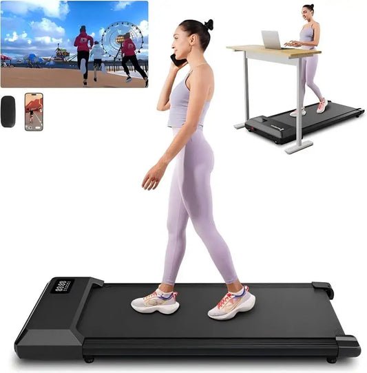 Superun TwoInOne Home Office Walking Treadmill With App And Remote
