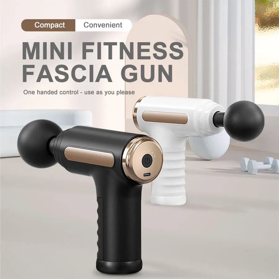 Exercise Massager Fascia Massage Gun Electric Massager Four Replaceable Heads