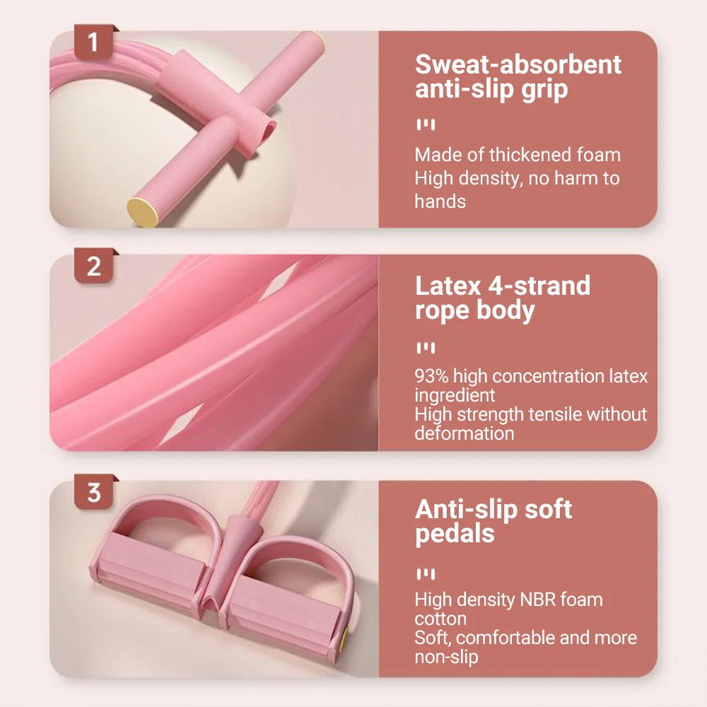 6-Tube Resistance Band Multi-Function Tension Rope
