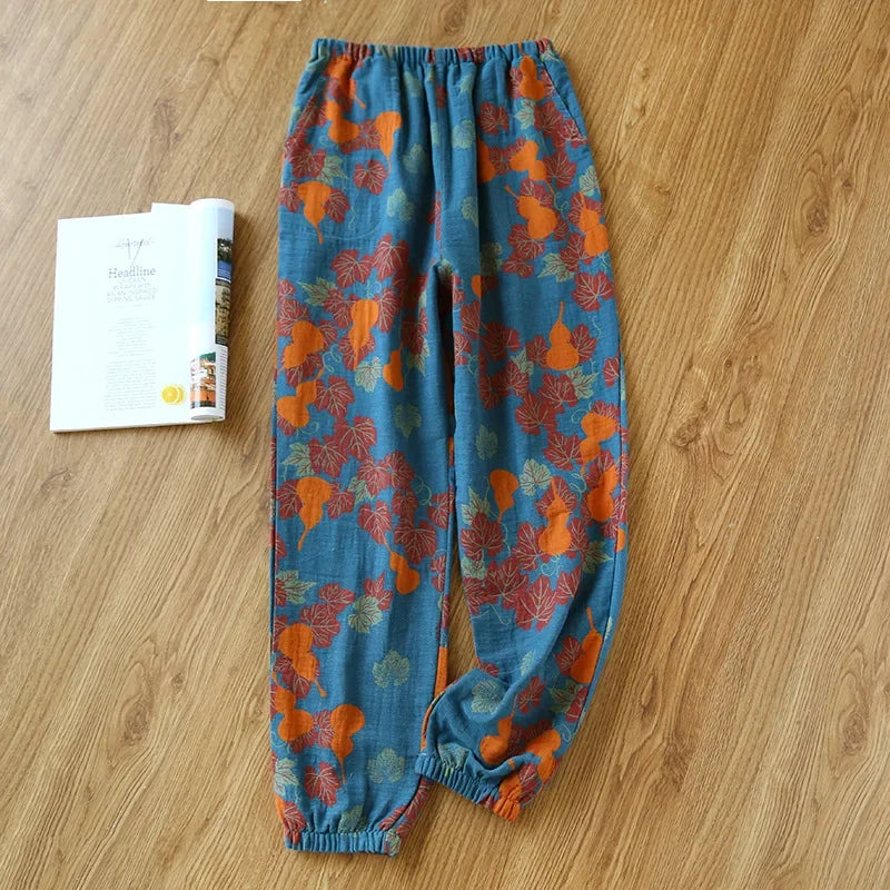 Cloud Cotton Story Womens Hundred Percent Cotton Pajamas Crepe Pants