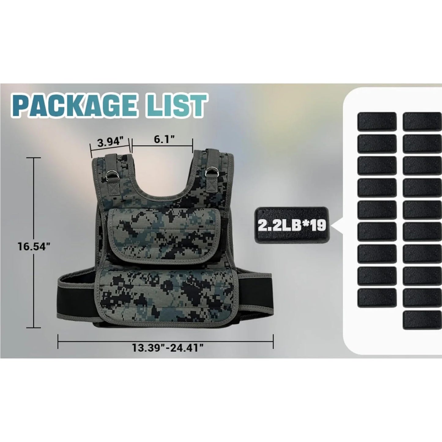 TWISTER.CK Adjustable Weighted Vest 44 Lb For Strength Training