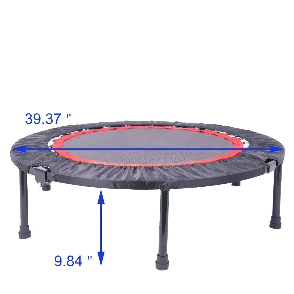 40 Inch Mini Exercise Trampoline Indoor Rebounder With Safety Pad 300 Lbs