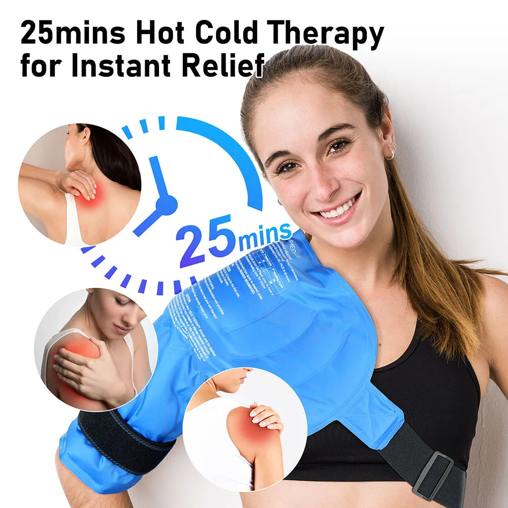 Hign-concerned Shoulder Ice Pack Wrap For Hot Cold Therapy Pain Relief And Support
