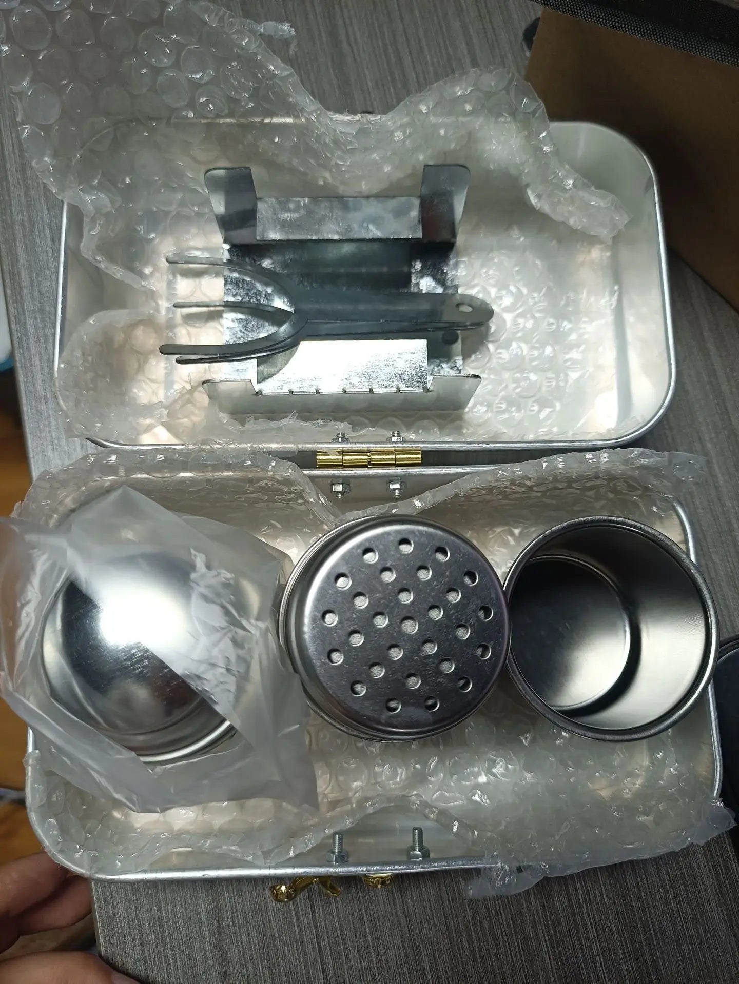 Camping Coffee Kit Stainless Steel Cookware Set Pots Cups Easy Clean