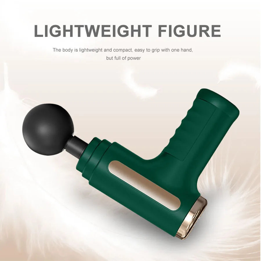 Exercise Massager Fascia Massage Gun Electric Massager Four Replaceable Heads