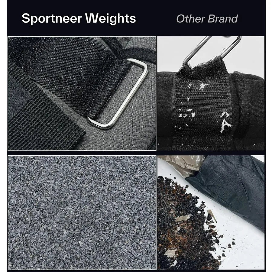 LISM Adjustable Ankle Weights Two Four Six Eight Ten Pounds