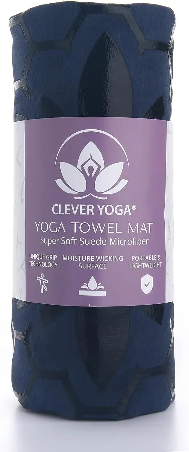 Non-Slip Yoga Mat Towel With Honeycomb Grip Sweat Absorbent