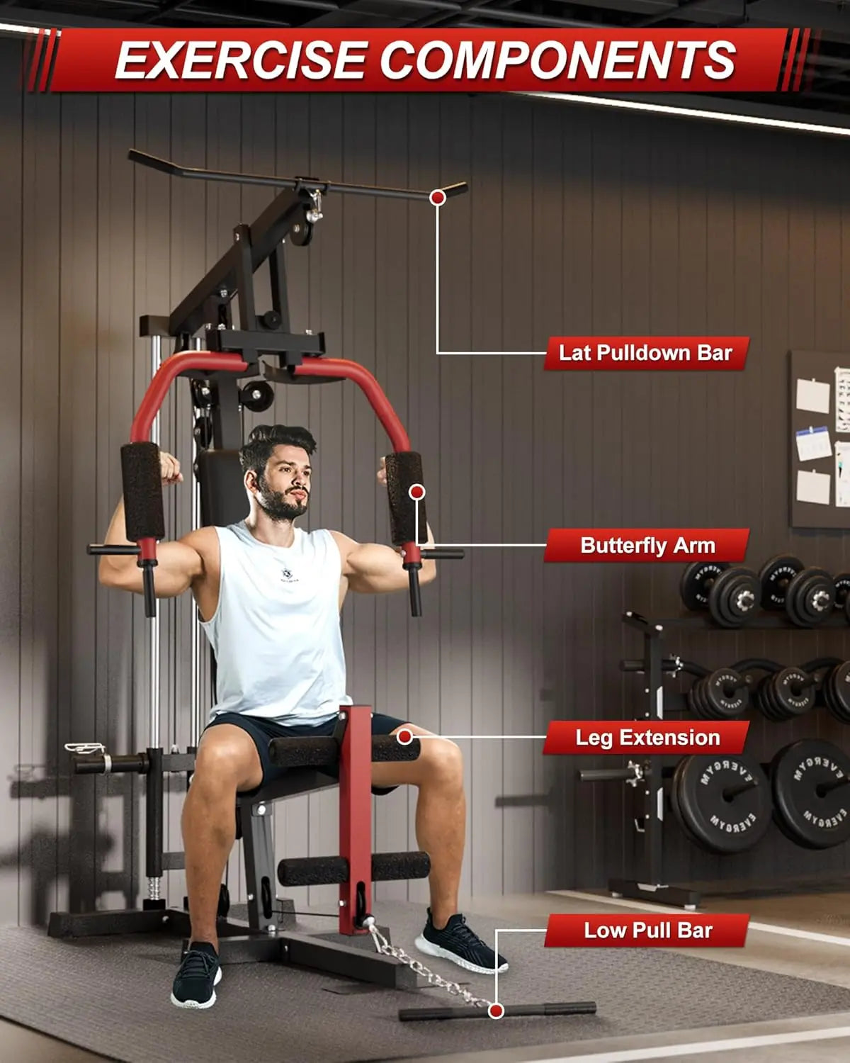 HiMISS All-in-One Home Gym Machine for Full Body Training