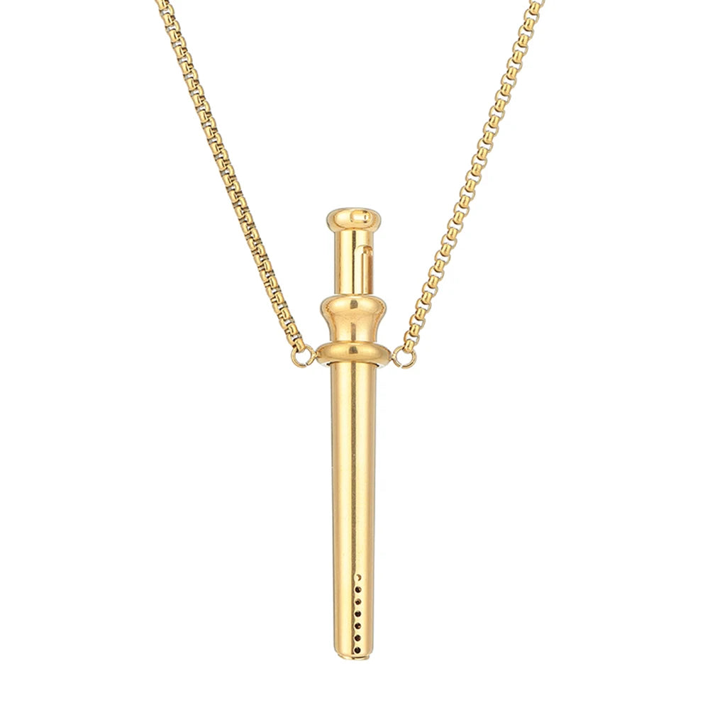 Breathing Resistance Whistle Necklace For Meditation And Anxiety Relief