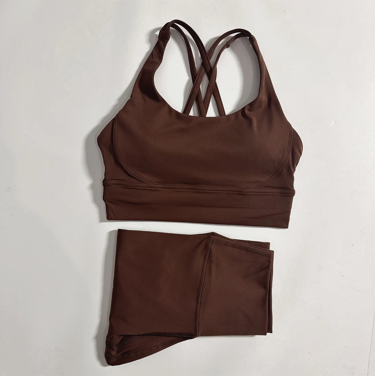 Women's 2-Piece Yoga Set With Bra And High-Waist Leggings