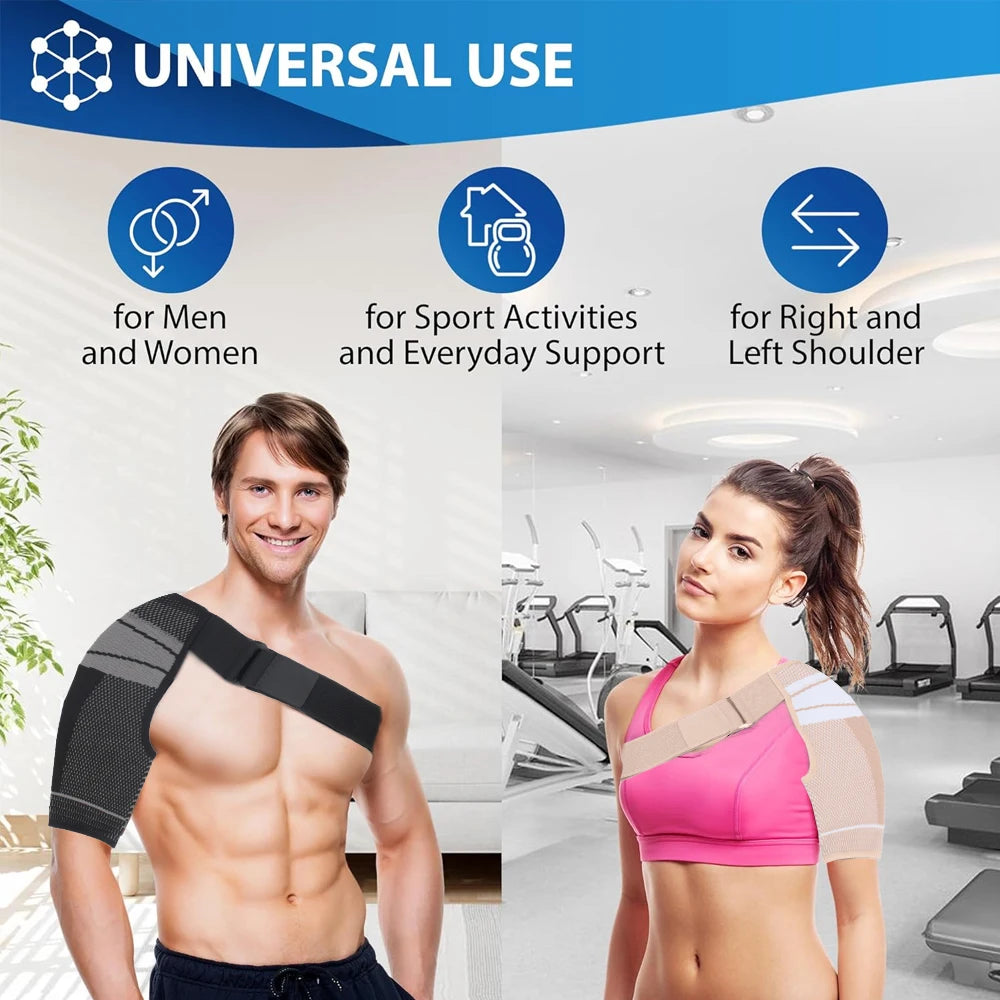 Ambidextrous Adjustable Shoulder Brace For Men Women Left And Right