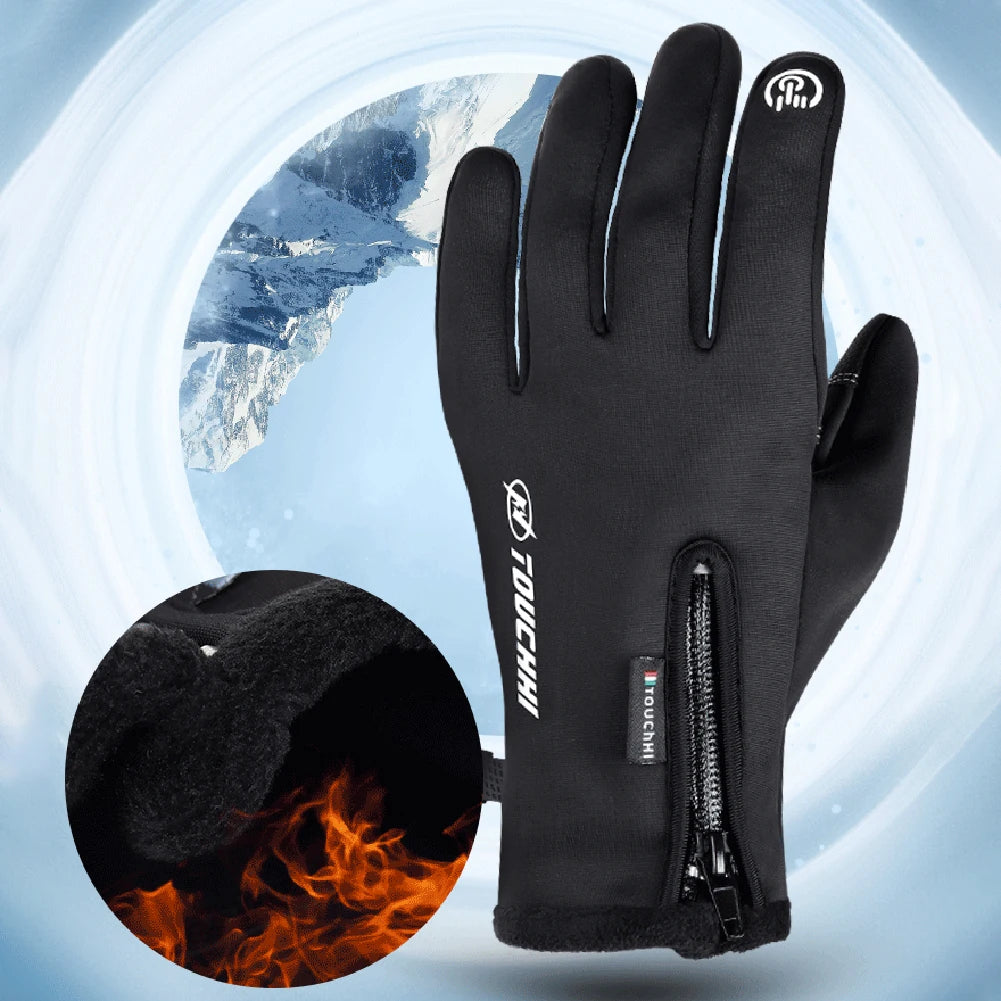 USB Heated Winter Gloves Cycling Running Driving Touch Screen Nonslip