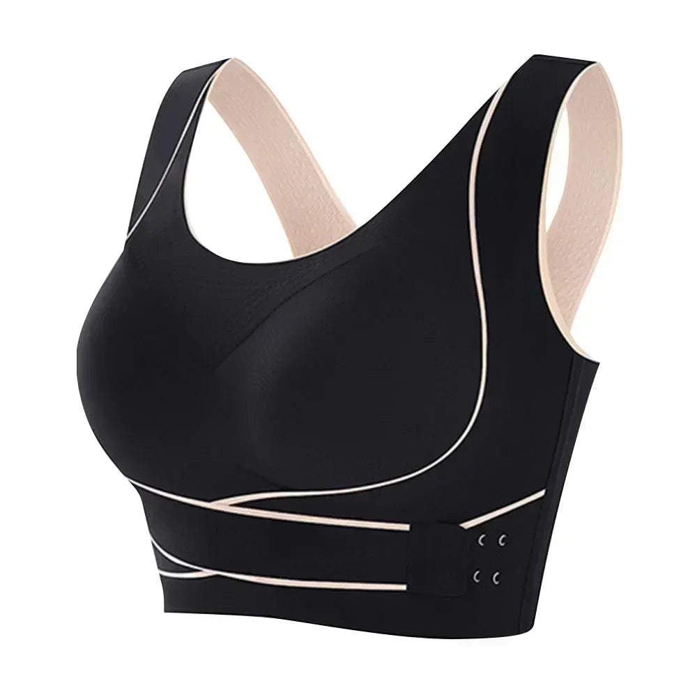 Wireless Padded Sports Bra For Women Breathable Gym Yoga Low Impact